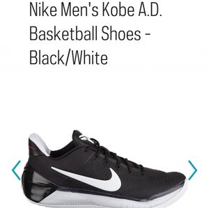 Nike Men's Kobe A.D. Basketball Shoes - Black/Wh